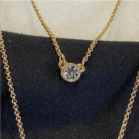 DKNY 3 Row Pendant Necklace NWT - Picture 3 of 8